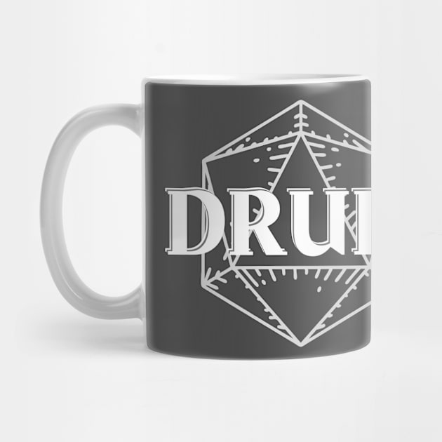 Druid Class D20 Print by DungeonDesigns